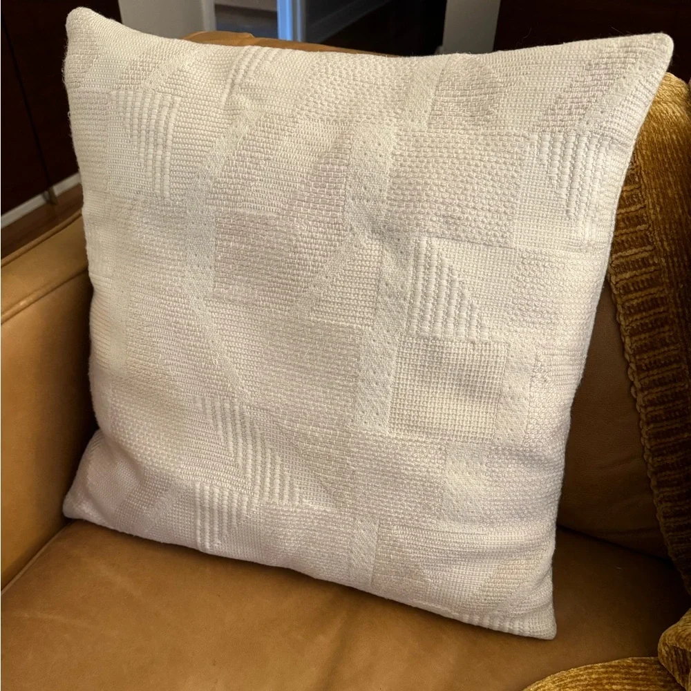 West Elm geometric pillow cover